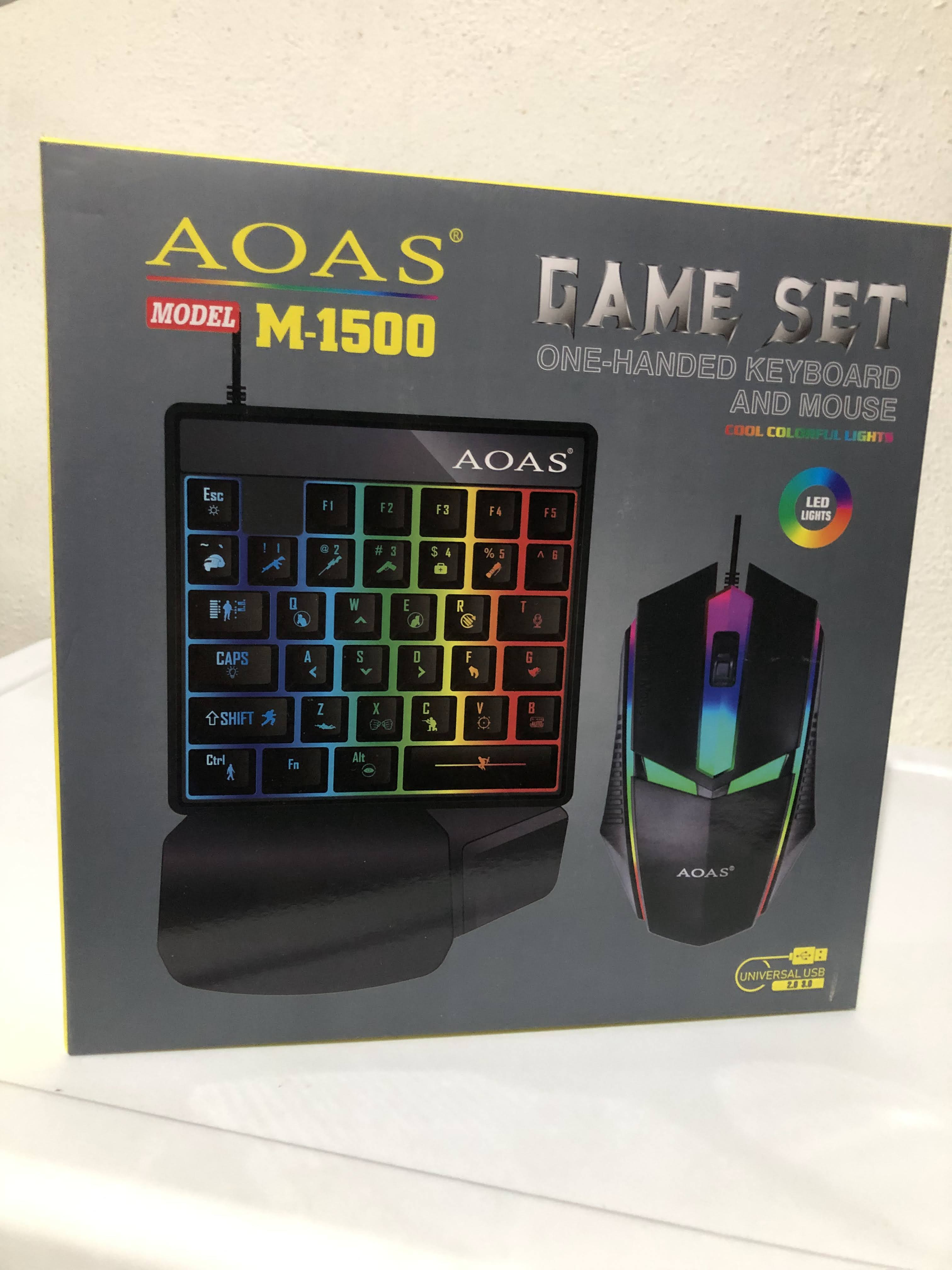 Kit Mini Teclado y Mouse Gamer RGB